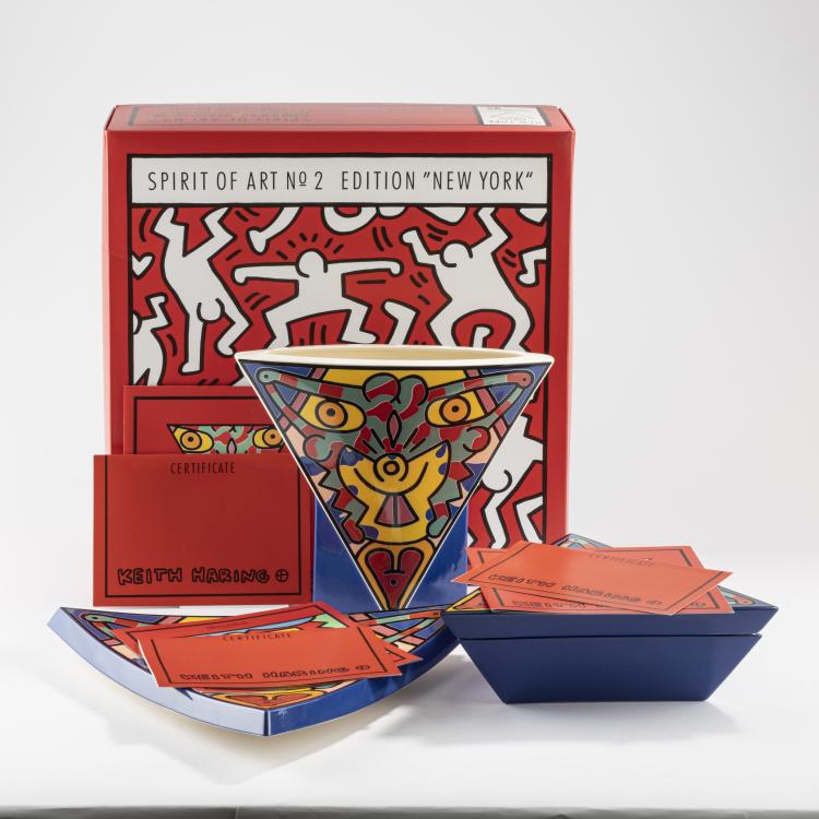Bild 4 zu Objekt, Set 'Spirit of Art-Edition No. 2, New York-TriBeCa', 1992, Keith Haring (after), Villeroy & Boch, 163D 701